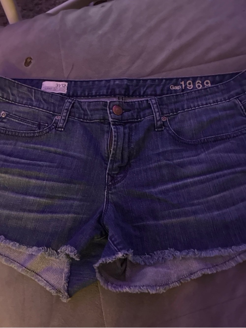 GAP denim shorts in dark indigo